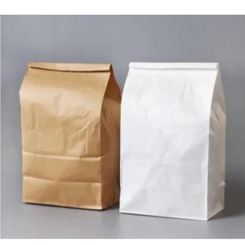 อาหารที่ปรับแต่งได้เกรดคุณภาพสูงกระเป๋ากระดาษพกพาแป้งกระเป๋าบรรจุถุงรีไซเคิลถุงรีไซเคิล